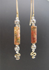 Agate Tube Earrings